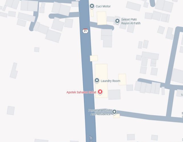 Lokasi Apotek di Peta